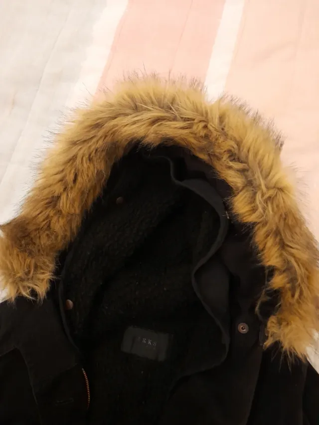 Parka IKKS 2en1 negro con capucha