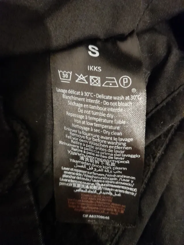 Parka IKKS 2en1 negro con capucha