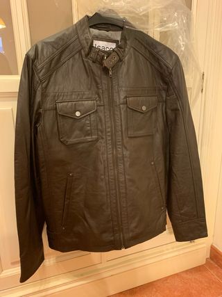 Chaqueta Cuero Hombre Isacco Talla 50 Nueva