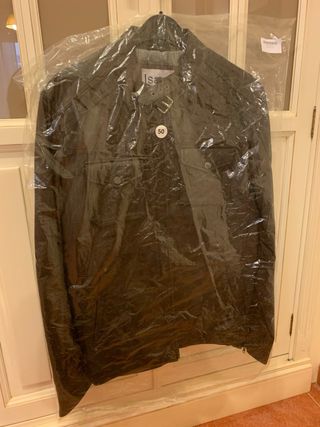 Chaqueta Cuero Hombre Isacco Talla 50 Nueva
