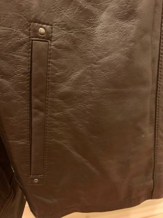 Chaqueta Cuero Hombre Isacco Talla 50 Nueva