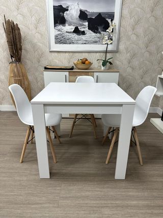 Mesa Comedor Nueva 80cm Oferta 4 Sillas