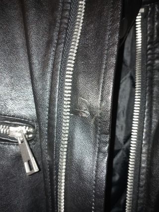 Chaqueta Cuero Sintético Zara Hombre Talla M
