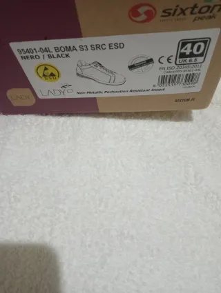 Sapato de Proteção Feminino Sixton Preto Dourado