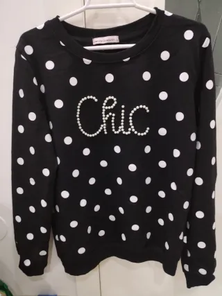 Sudadera negra talla S