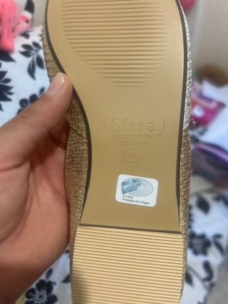 Bailarinas doradas y plateadas