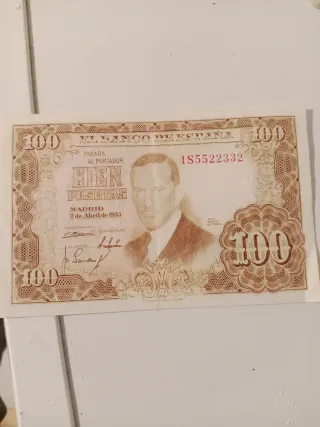 2 Billetes Pesetas España 1937 y 1953