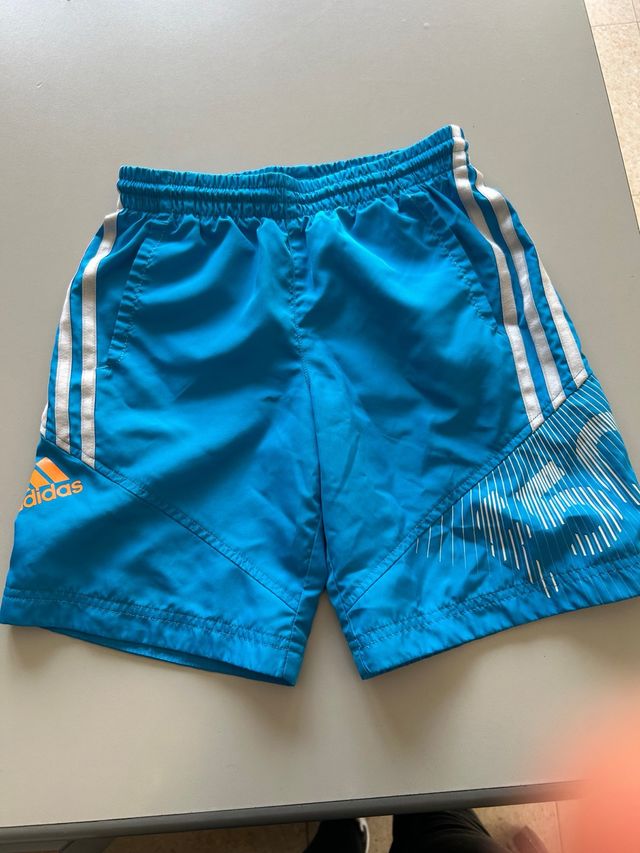 Pantalón corto deportivo de niño Adidas azul
