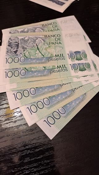 5 Billetes 500 Pesetas Banco de España