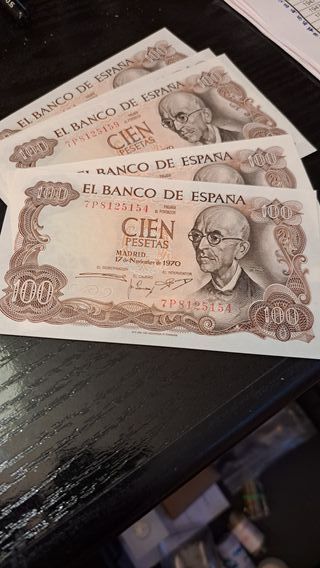 5 Billetes 500 Pesetas Banco de España