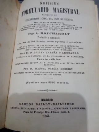 Libros muy antiguos Farmacia y Medicina 