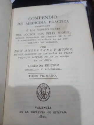 Libros muy antiguos Farmacia y Medicina 
