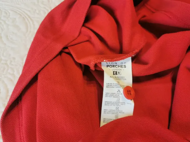 Polo Lion of Porches rojo talla S