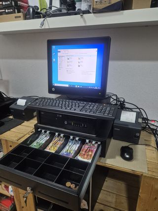 TPV HP Táctil Caja Registradora Completa con todo.