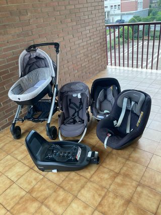 Conjunto Silla Paseo + Capazo + Silla Grupo 0 Isof