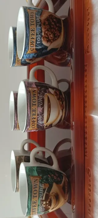 6 Tazas de Café Coffee Town