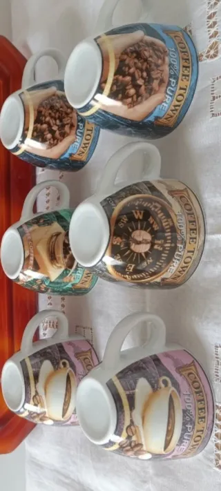 6 Tazas de Café Coffee Town