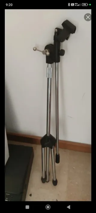 Stativo inox per microfono