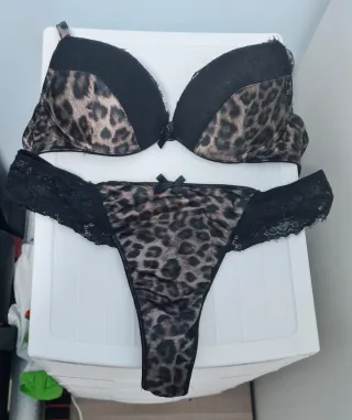 Conjunto lencería leopardo Tezenis