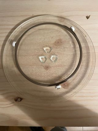 Plato de cristal para microondas