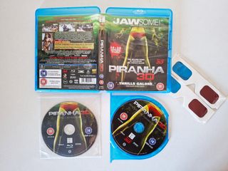 Piranha 3D Blu-Ray 2D & 3D + 2 anteojos Pelicula