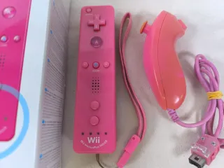 Mandos Wii Color Rosa motion Plus + Nunchuk