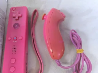 Mandos Wii Color Rosa motion Plus + Nunchuk