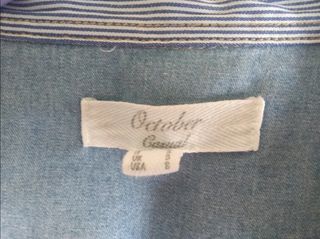 Camisa Vaquera October Mujer Talla M