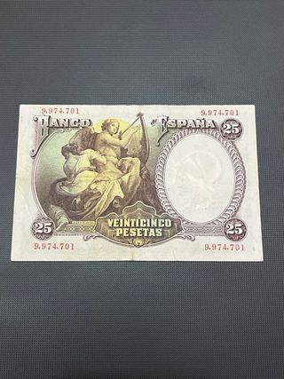 Billete 25 Pesetas Banco de España 1931