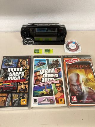 PSP 1004 Negra + 3 Juegos