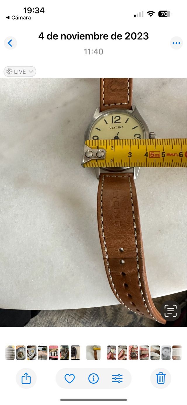 Reloj Glycine Aviador Caballero Original