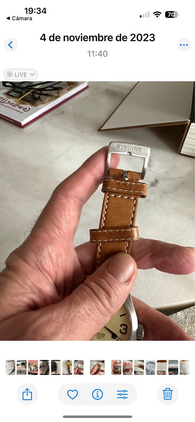 Reloj Glycine Aviador Caballero Original