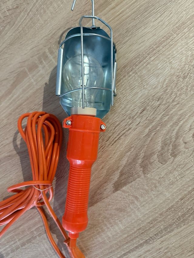 Lámpara Portátil Obra Naranja