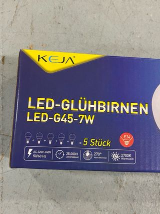 5 Lâmpadas LED KEJA 7W E14