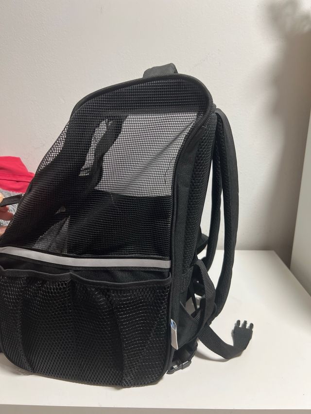 Mochila transportín mascotas 32x25x42cm