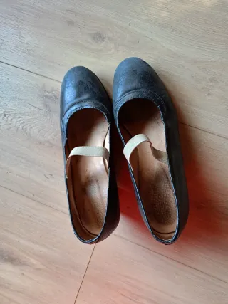 Zapatos Flamenco Piel Talla 35 Negros