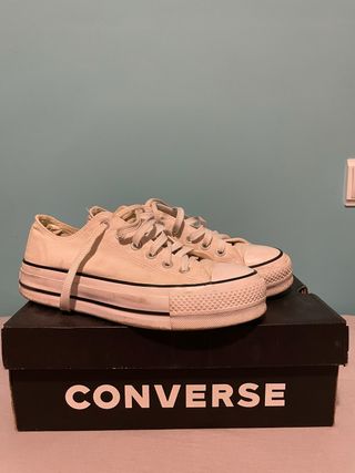 Converse All Star Plataforma Blancas