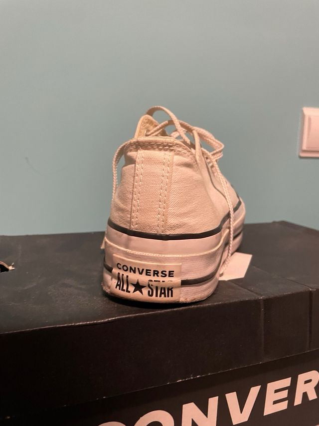 Converse All Star Plataforma Blancas