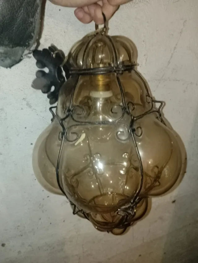 Lampadario Veneziana/Murano vetro soffiato 