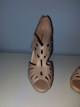 Zapatos de tacón Graceland beige/dorados