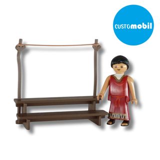 Banco con tendedero mercado Playmobil