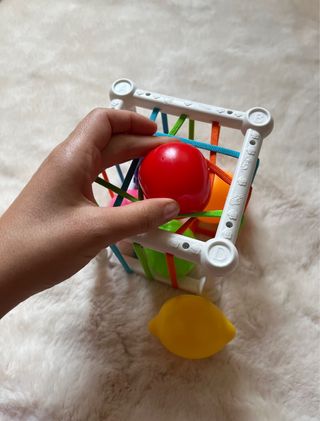 Brinquedo Bebé Cubo Encaixe Frutas