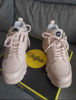 Buffalo Zapatillas Deportivas Beige/Rosa
