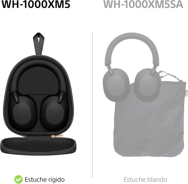 Sony WH-1000XM5 Noise Cancelling, Auriculares de diadema Bluetooth, iOS, Android - Negro, REACONDICIONADO marcas minimas