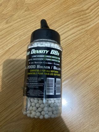 Bolas Airsoft 6mm .20g - 2000 uds