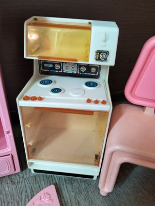 Set mobili Barbie vintage rosa