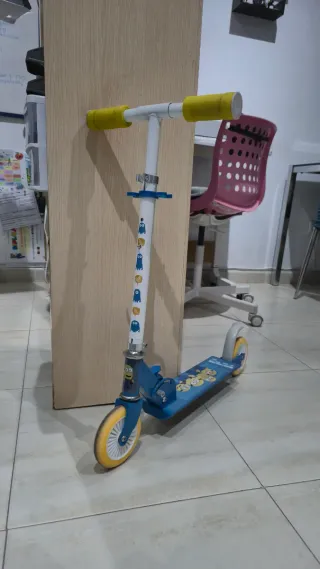 Patinete Minion Plegable Niños 4-5 Años