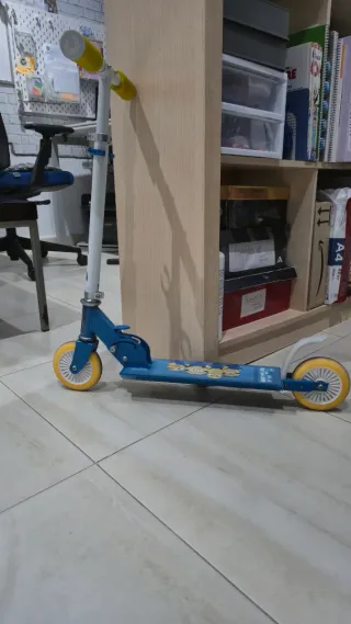 Patinete Minion Plegable Niños 4-5 Años