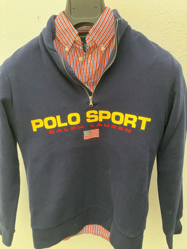 Sudadera y camisa.Polo Sport Ralph Lauren T.10