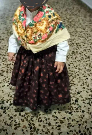 Traje Baturra Niña Multicolor